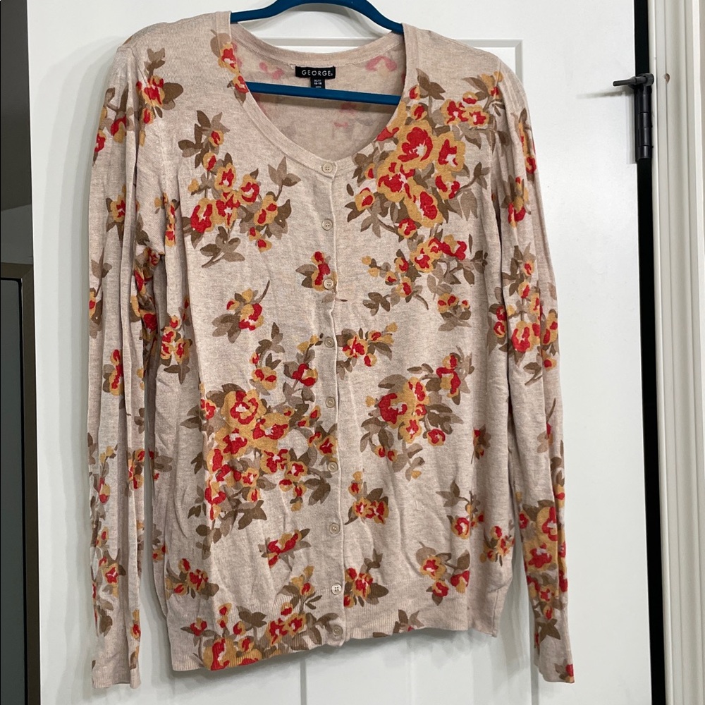 Floral Knit Cardigan
